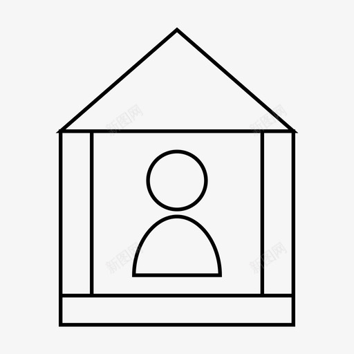 家管理员操作员图标svg_新图网 https://ixintu.com 发起人 家 工作 操作员 管理员 组织者