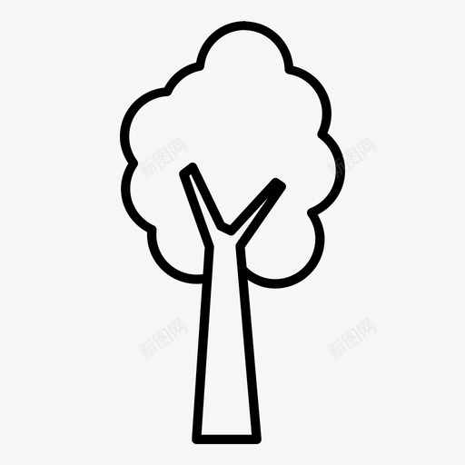 树森林公园图标svg_新图网 https://ixintu.com 公园 树 森林