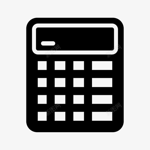 计算器计算微积分图标svg_新图网 https://ixintu.com 微积分 数学 计算 计算器