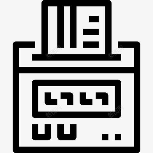时间记录机商业卡片图标svg_新图网 https://ixintu.com 业务和员工 卡片 商业 工厂 时间 时间记录机