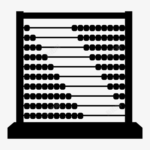 算盘计算工具计数架图标svg_新图网 https://ixintu.com 算盘 计数架 计算工具