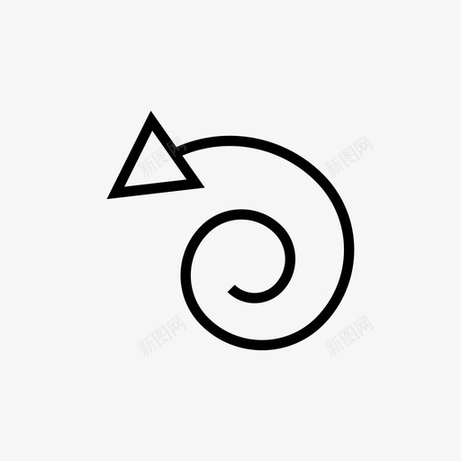 箭头刻度盘方向图标svg_新图网 https://ixintu.com 刻度盘 导航 方向 漩涡 箭头 箭头细线
