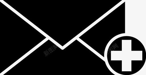 信封地址信件图标svg_新图网 https://ixintu.com 信件 信封 信息 加 地址