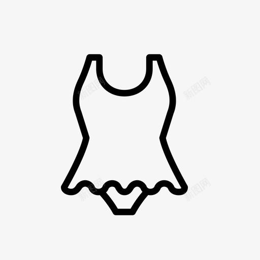 采购产品游泳衣衣服内衣图标svg_新图网 https://ixintu.com 内衣 夏天 游泳 游泳衣 衣服 采购产品游泳衣