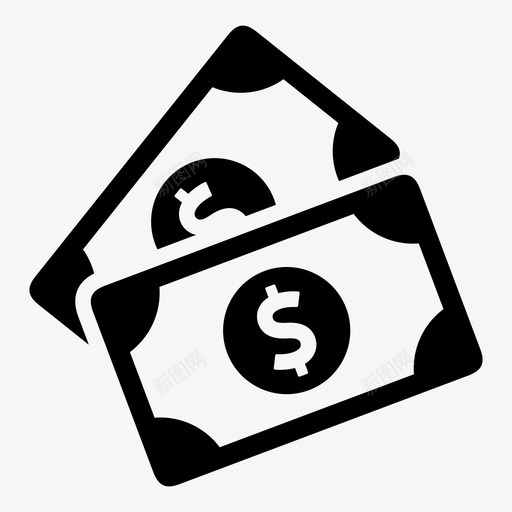 现金美元金融图标svg_新图网 https://ixintu.com 付款 现金 美元 货币 金融