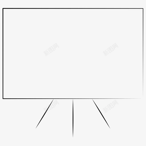 手绘展示板图标svg_新图网 https://ixintu.com 手绘展示板