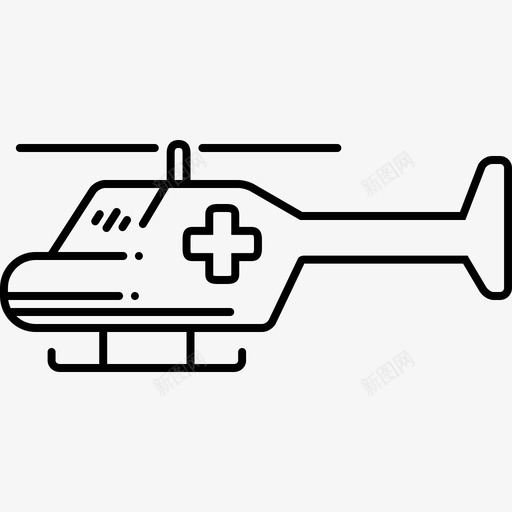医院空中救护空中医疗服务图标svg_新图网 https://ixintu.com 医院 急救 救援 直升机 空中医疗服务 空中救护