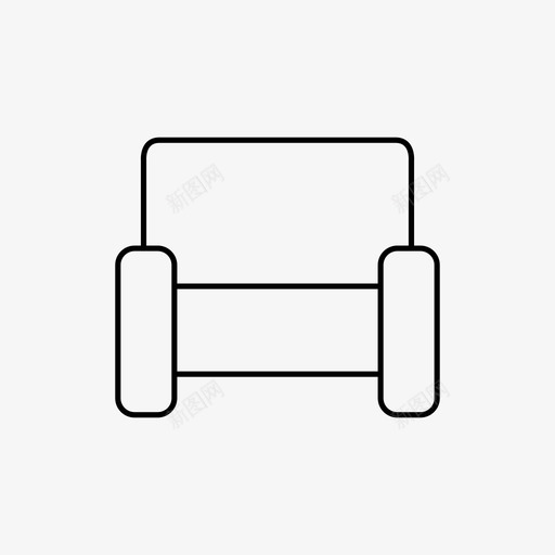 沙发商务家居图标svg_新图网 https://ixintu.com 商务 客房 家居 沙发 现代