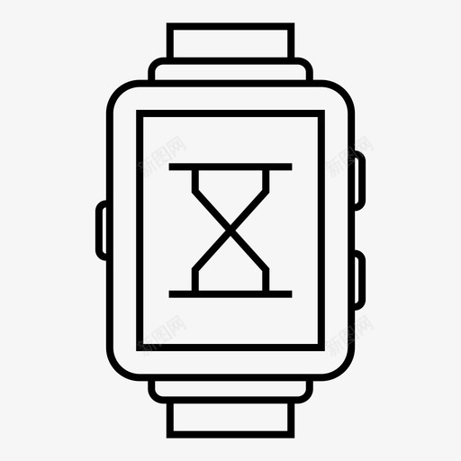 装载设备沙漏图标svg_新图网 https://ixintu.com 手表 技术 智能手表 沙漏 装载 设备