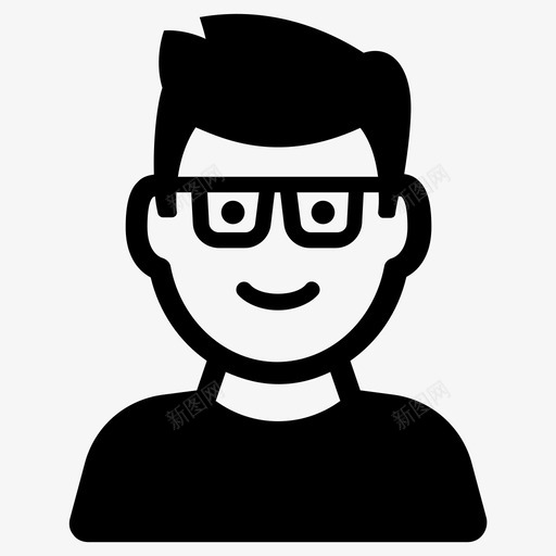 人化身人物图标svg_新图网 https://ixintu.com 个人资料 人 人物 化身 表情笑脸