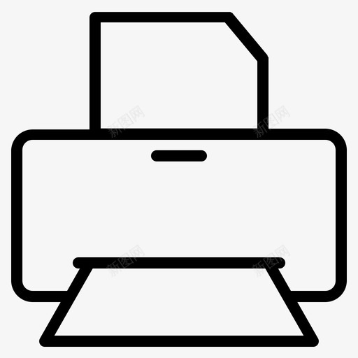 打印机纸张设备图标svg_新图网 https://ixintu.com 打印机 纸张 设备