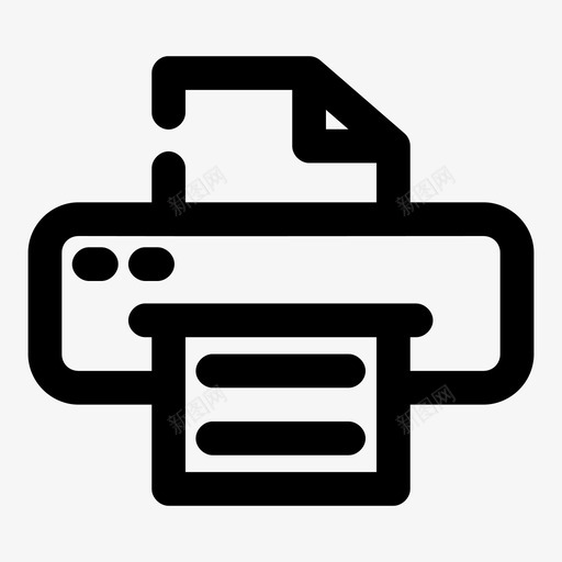 打印机墨水激光图标svg_新图网 https://ixintu.com 办公室 墨水 必要的2间隙粗体 打印机 激光
