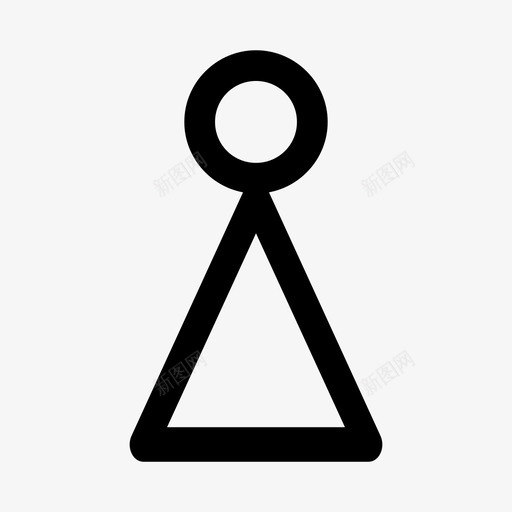 女人人厕所招牌图标svg_新图网 https://ixintu.com 人 厕所招牌 女人 酥皮