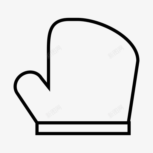 手套寒冷季节图标svg_新图网 https://ixintu.com 冬天 天气 季节 寒冷 手套