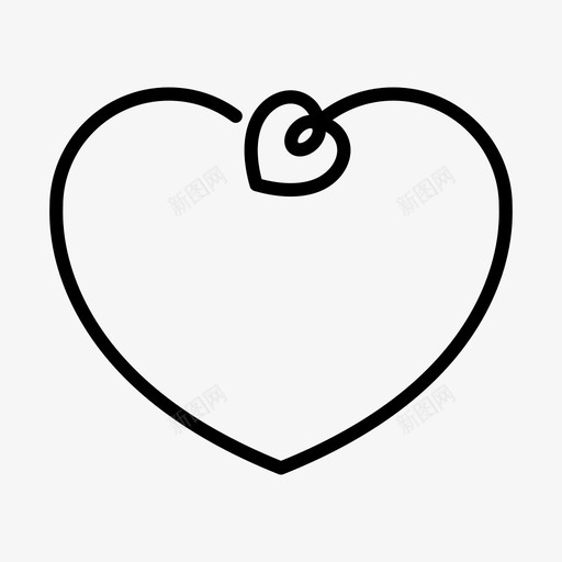 纯素爱心爱心情人节图标svg_新图网 https://ixintu.com 情人节 爱心 素食标识 纯素爱心