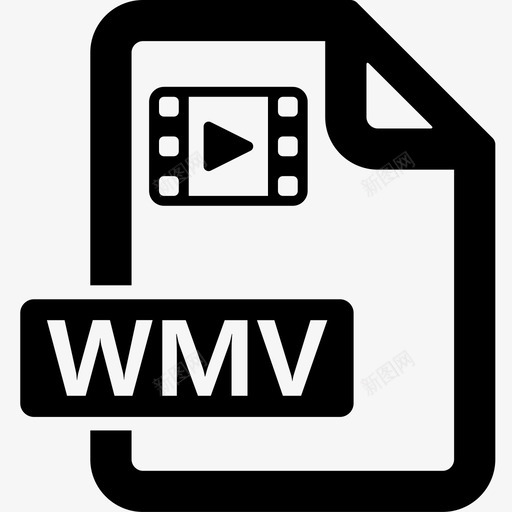 830格式_视频wmvsvg_新图网 https://ixintu.com 830格式_视频wmv 线性 扁平 单色 简约