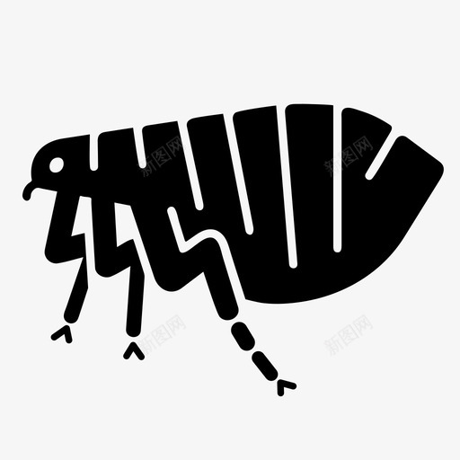 跳蚤寄生虫瘟疫图标svg_新图网 https://ixintu.com 寄生虫 瘟疫 跳蚤