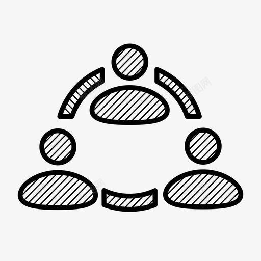 网络组个人模式图标svg_新图网 https://ixintu.com 个人模式图标 组 网络