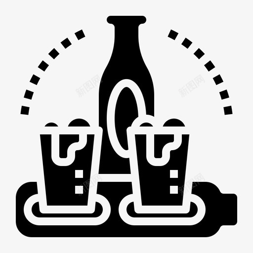 桨式啤酒饮料套装图标svg_新图网 https://ixintu.com 套装 桨式啤酒 饮料
