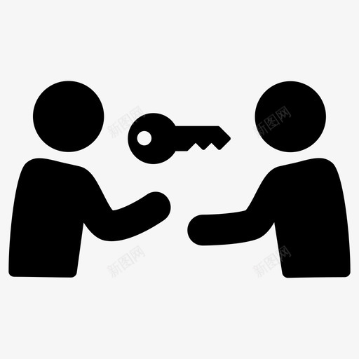钥匙锁私人的图标svg_新图网 https://ixintu.com 安全的 私人的 秘密的 钥匙 锁