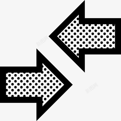 交替水平箭头交换反之亦然图标svg_新图网 https://ixintu.com 交换 交替水平箭头 其他点 反之亦然