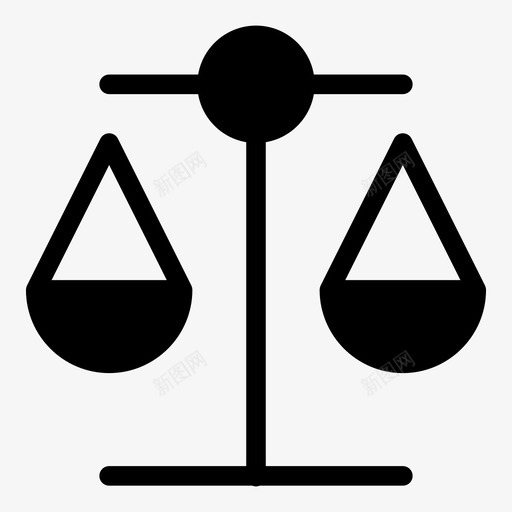 天平平衡法庭不公正图标svg_新图网 https://ixintu.com mnml20 不公正 天平平衡 法庭 重量