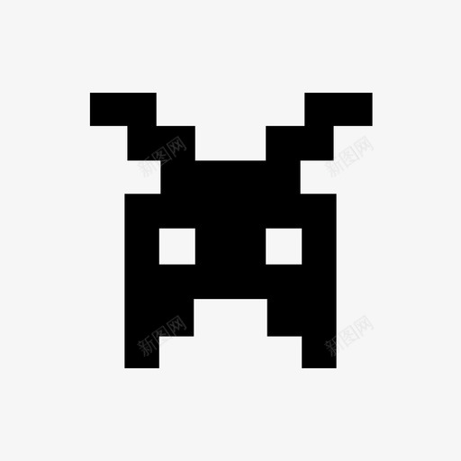 游戏怪物像素图标svg_新图网 https://ixintu.com 像素 像素化 怪物 游戏 玩