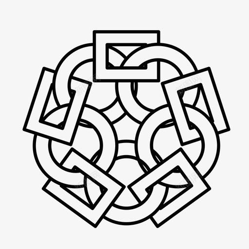 结凯尔特人图标svg_新图网 https://ixintu.com 凯尔特人 结