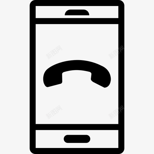 完成呼叫电话智能手机图标svg_新图网 https://ixintu.com 完成呼叫 智能手机 智能手机套件 电话