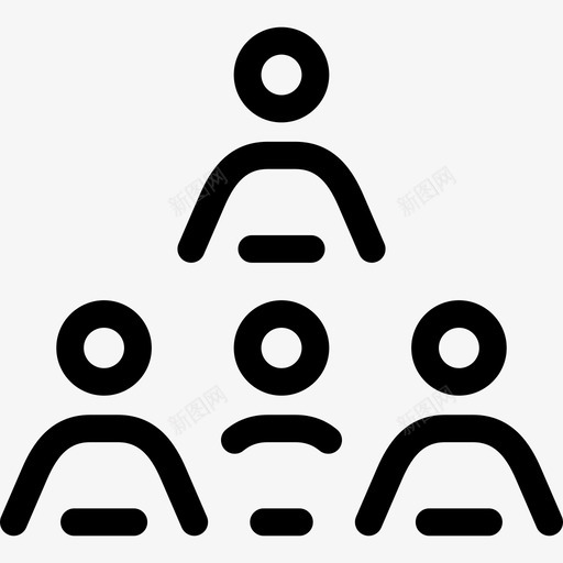 工作组织人命直线图标svg_新图网 https://ixintu.com 人命 工作组织 直线
