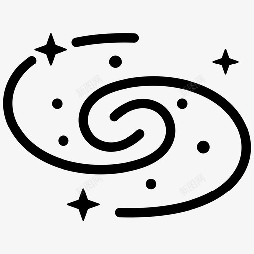 星系轨道空间图标svg_新图网 https://ixintu.com 宇宙 星系 空间 轨道
