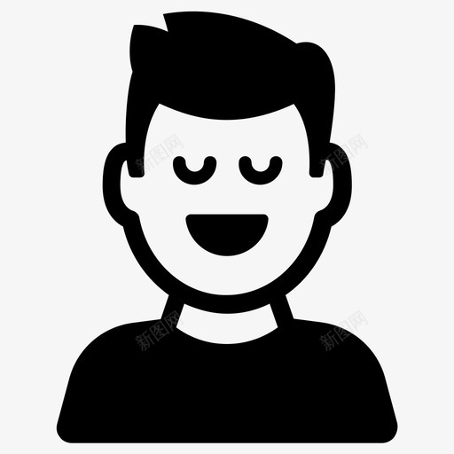 骄傲傲慢自信图标svg_新图网 https://ixintu.com 信任 傲慢 自信 表情表情微笑 骄傲