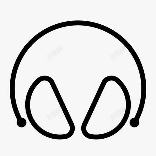 耳罩耳塞噪音图标svg_新图网 https://ixintu.com 保护器 噪音 安全设备和防护用品 耳塞 耳罩