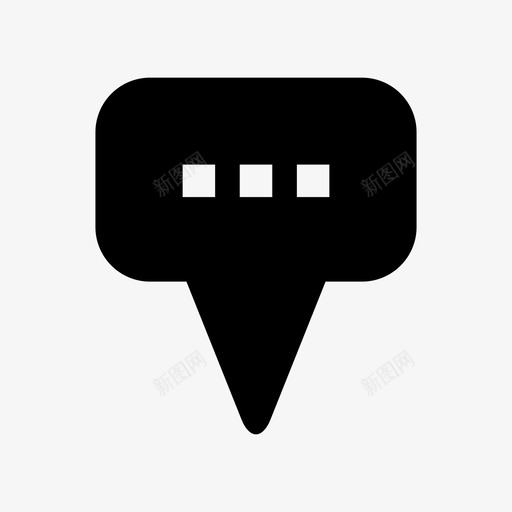 聊天交谈讨论图标svg_新图网 https://ixintu.com 交谈 留言 聊天 讨论 说话