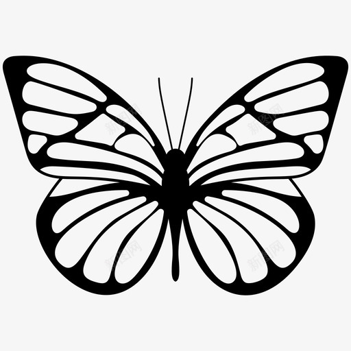 蝴蝶花园昆虫图标svg_新图网 https://ixintu.com 昆虫 春天 花园 蝴蝶 蝴蝶实心图标 飞蛾
