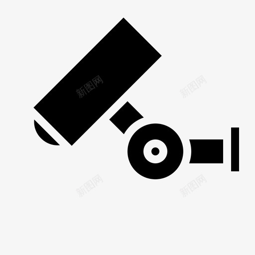闭路电视摄像机监视器图标svg_新图网 https://ixintu.com 工业固体 技术 摄像机 监视器 网络摄像头 闭路电视
