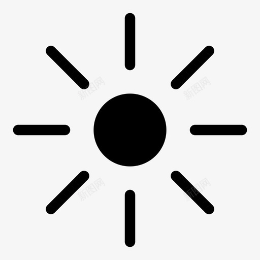 太阳阳光晴朗的天气图标svg_新图网 https://ixintu.com 太阳 日出 晴朗的天气 阳光