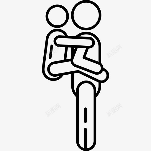 背着孩子行为超薄图标svg_新图网 https://ixintu.com 背着孩子 行为 超薄