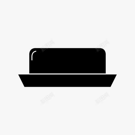黄油盘早餐奶油图标svg_新图网 https://ixintu.com 奶油 早餐 有机 食用 黄油盘