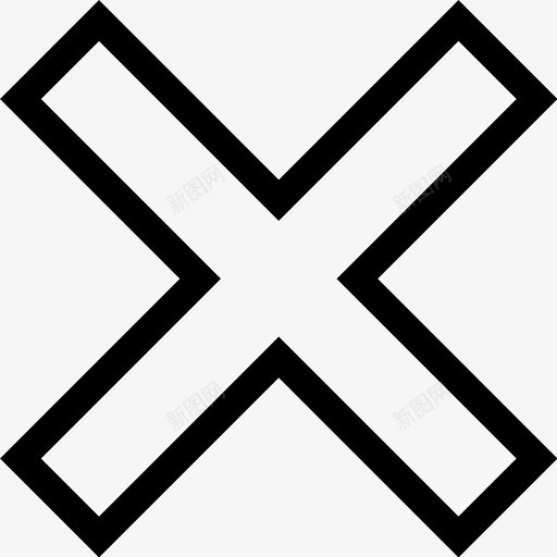 交叉接近拒绝图标svg_新图网 https://ixintu.com 交叉 拒绝 接近 退出