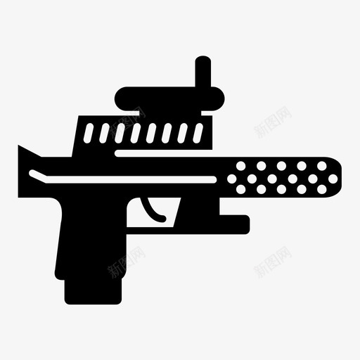 枪子弹手枪图标svg_新图网 https://ixintu.com 子弹 左轮手枪 手枪 枪 武器