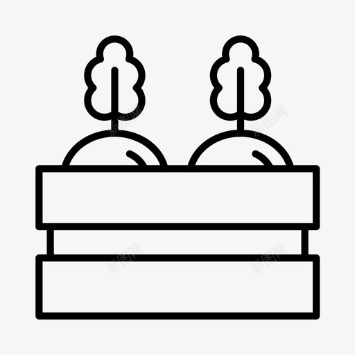 菜园农业乡村图标svg_新图网 https://ixintu.com 乡村 农业 农场 牧场 菜园