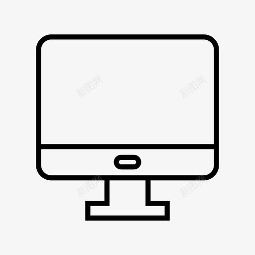 计算机显示器电子显示器图标svg_新图网 https://ixintu.com 显示器 电子显示器 计算机 设备