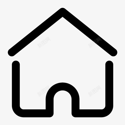 住宅住宿建筑物图标svg_新图网 https://ixintu.com 住宅 住宿 建筑物 房屋 财产