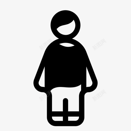人t恤头发男式图标svg_新图网 https://ixintu.com 人t恤 休闲人 卫生间 头发 男式