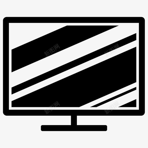 电视电脑液晶显示器图标svg_新图网 https://ixintu.com led 显示器 液晶显示器 电脑 电视