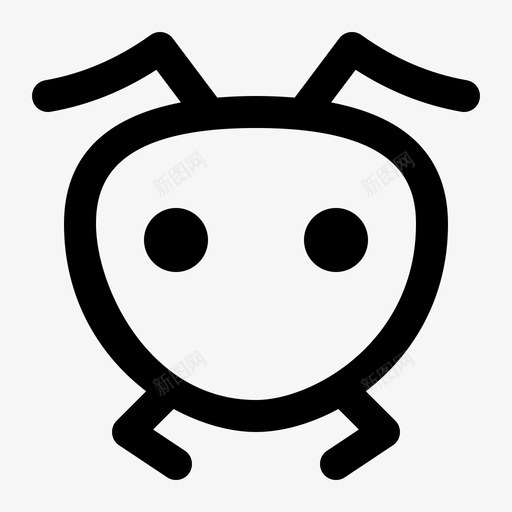 蚂蚁动物虫子图标svg_新图网 https://ixintu.com 动物 昆虫 脸 虫子 蚂蚁 飞龙动物粗体线 黄蜂