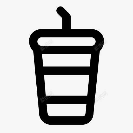 饮料杯子软饮料图标svg_新图网 https://ixintu.com 杯子 电影院线 软饮料 饮料