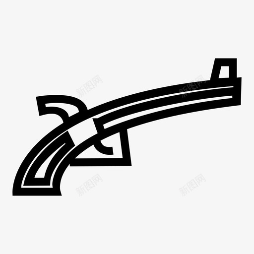 射手轮廓类别枪图标svg_新图网 https://ixintu.com 射手轮廓 手枪 枪 武器 游戏和界面图标设置轮廓 类别