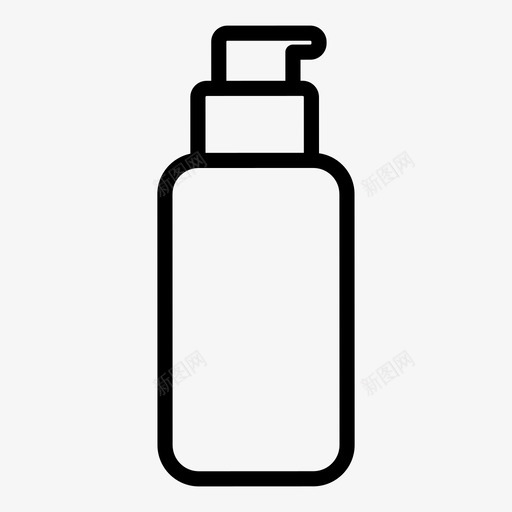 奶油瓶子化妆品图标svg_新图网 https://ixintu.com 化妆品 奶油 瓶子